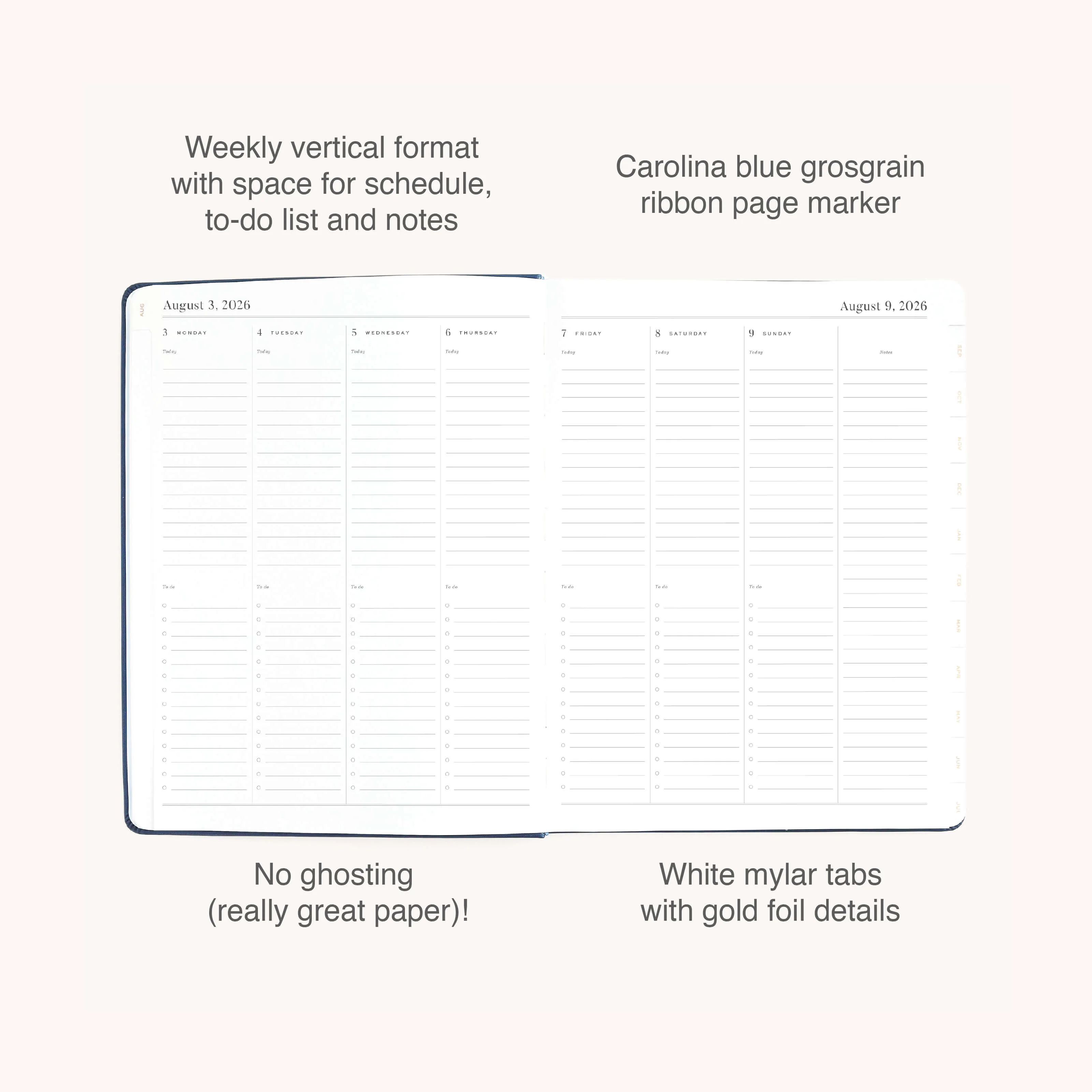 2026-2027 Bookbound Weekly Dapperdesk Planner - Navy 4 2026-2027 Bookbound Weekly Dapperdesk Planner - Navy