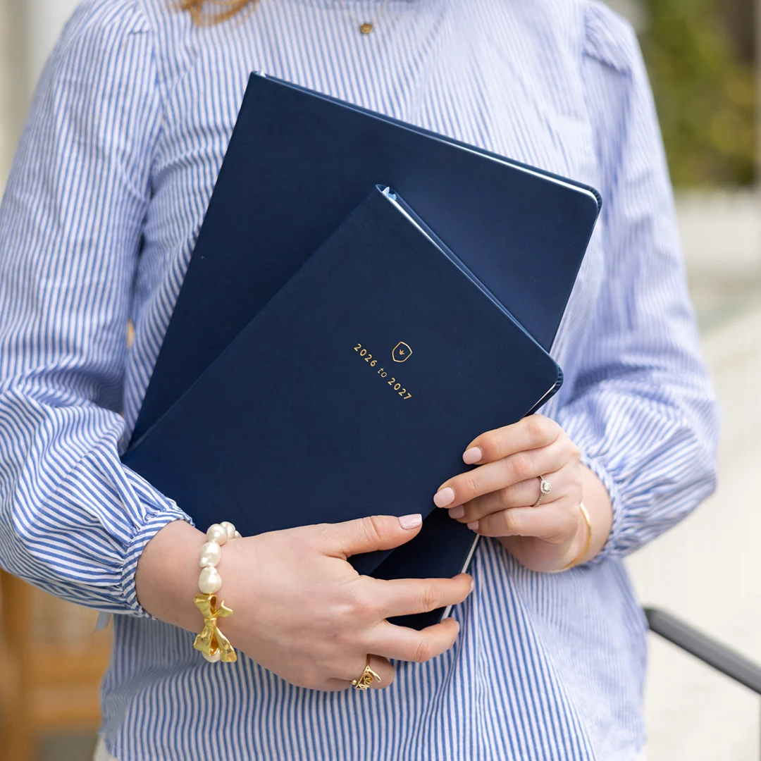 2026-2027 Bookbound Daily Dapperdesk Planner - Navy