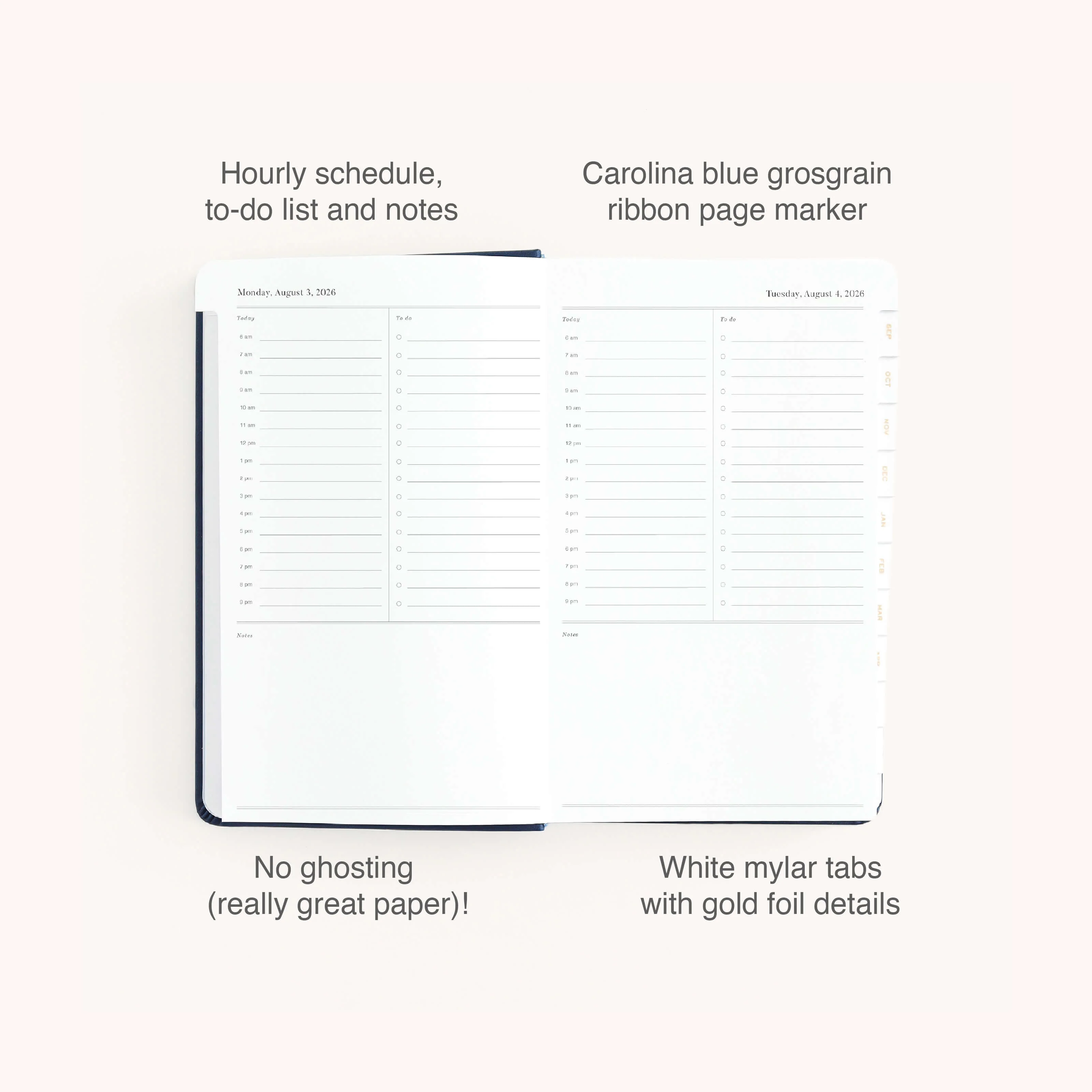 2026-2027 Bookbound Daily Dapperdesk Planner - Navy 4 2026-2027 Bookbound Daily Dapperdesk Planner - Navy