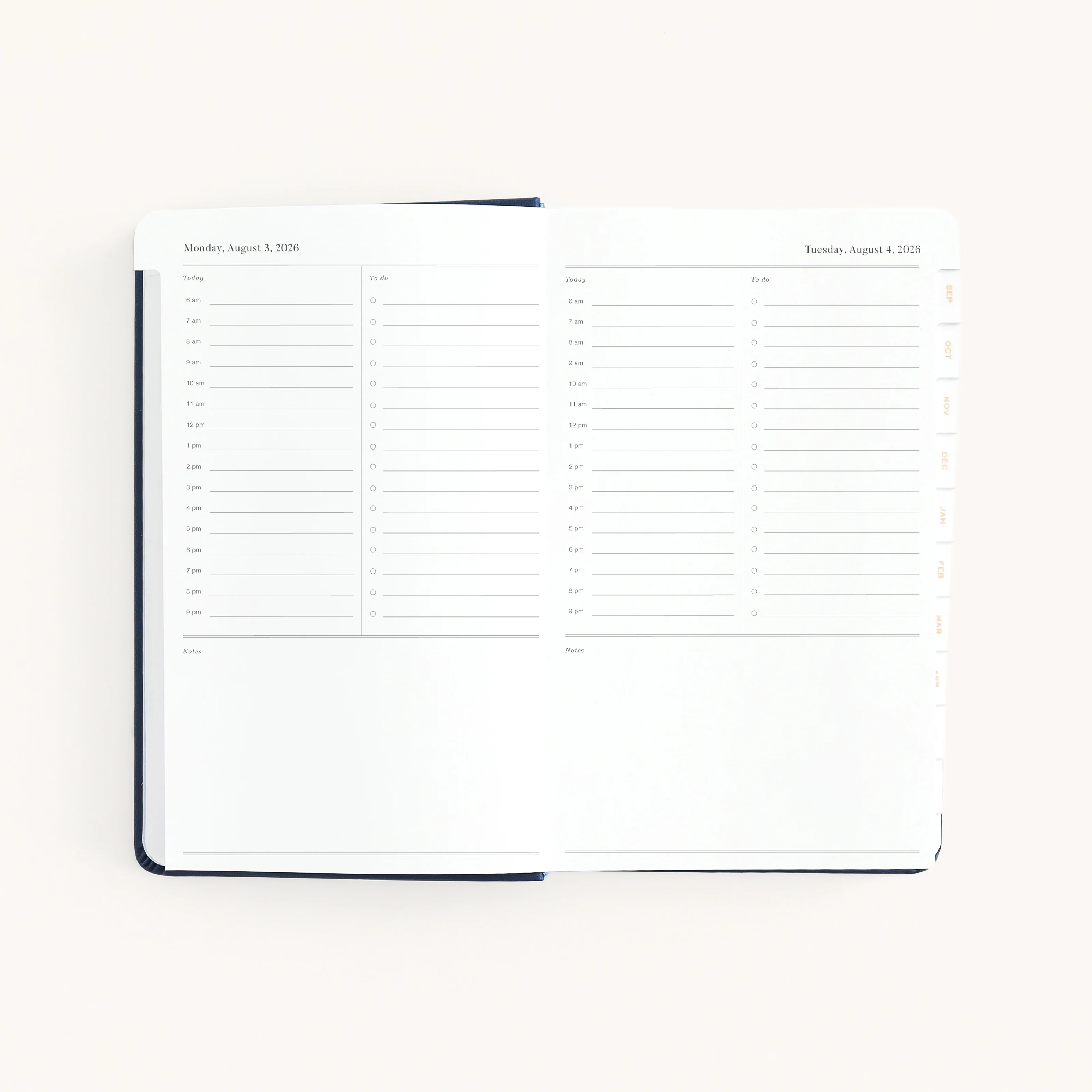 2026-2027 Bookbound Daily Dapperdesk Planner - Navy 7 2026-2027 Bookbound Daily Dapperdesk Planner - Navy