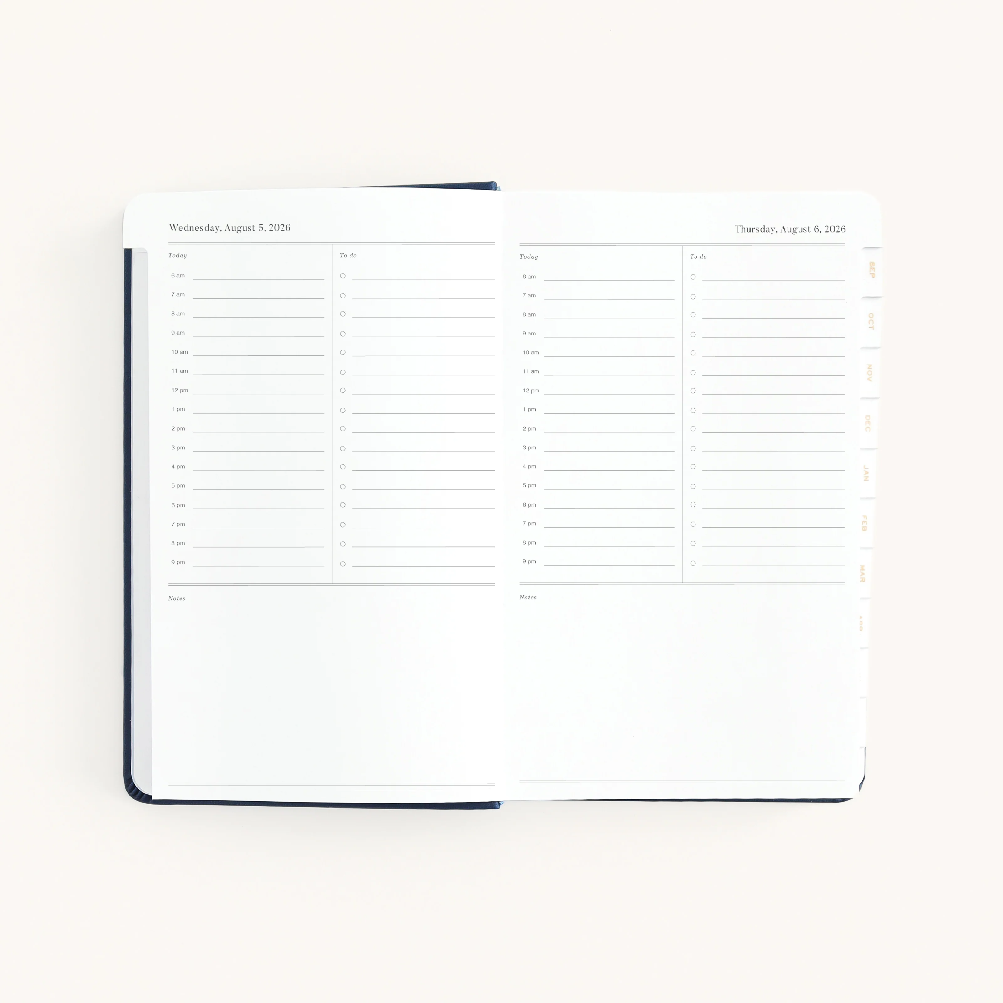 2026-2027 Bookbound Daily Dapperdesk Planner - Navy 8 2026-2027 Bookbound Daily Dapperdesk Planner - Navy