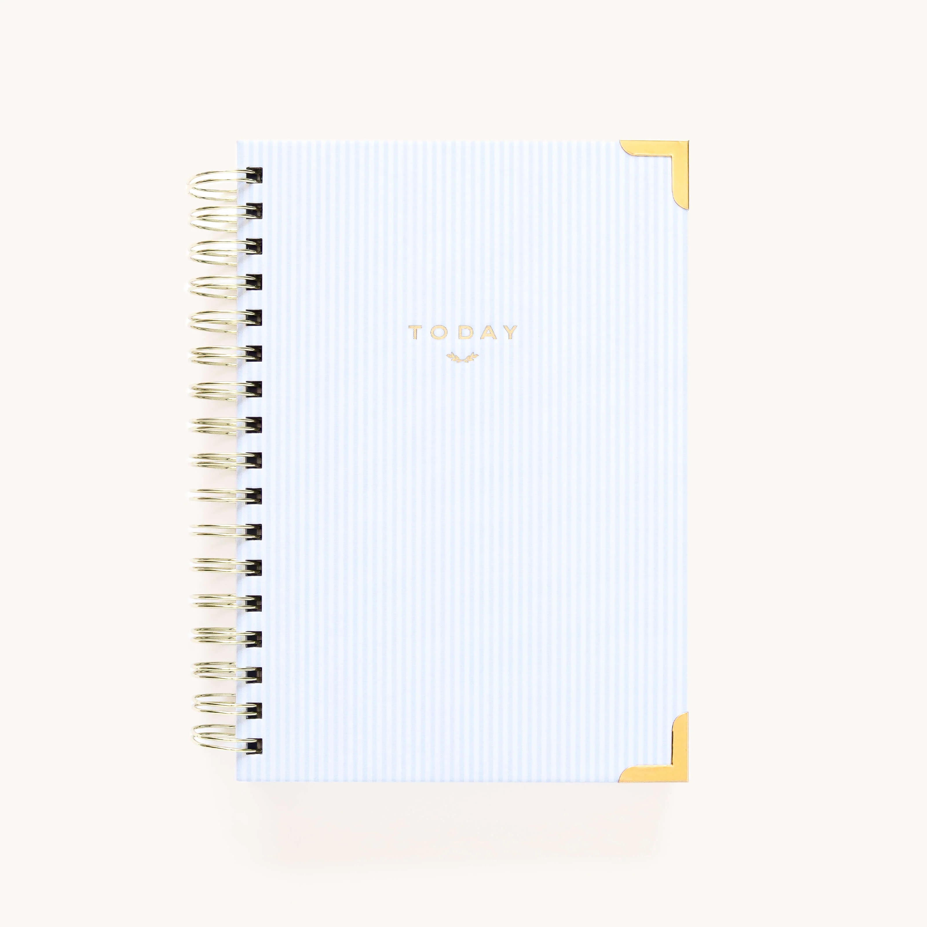 Undated Spiral Daily Simplified Planner - Carolina Stripe 24 Undated Spiral Daily Simplified Planner - Carolina Stripe
