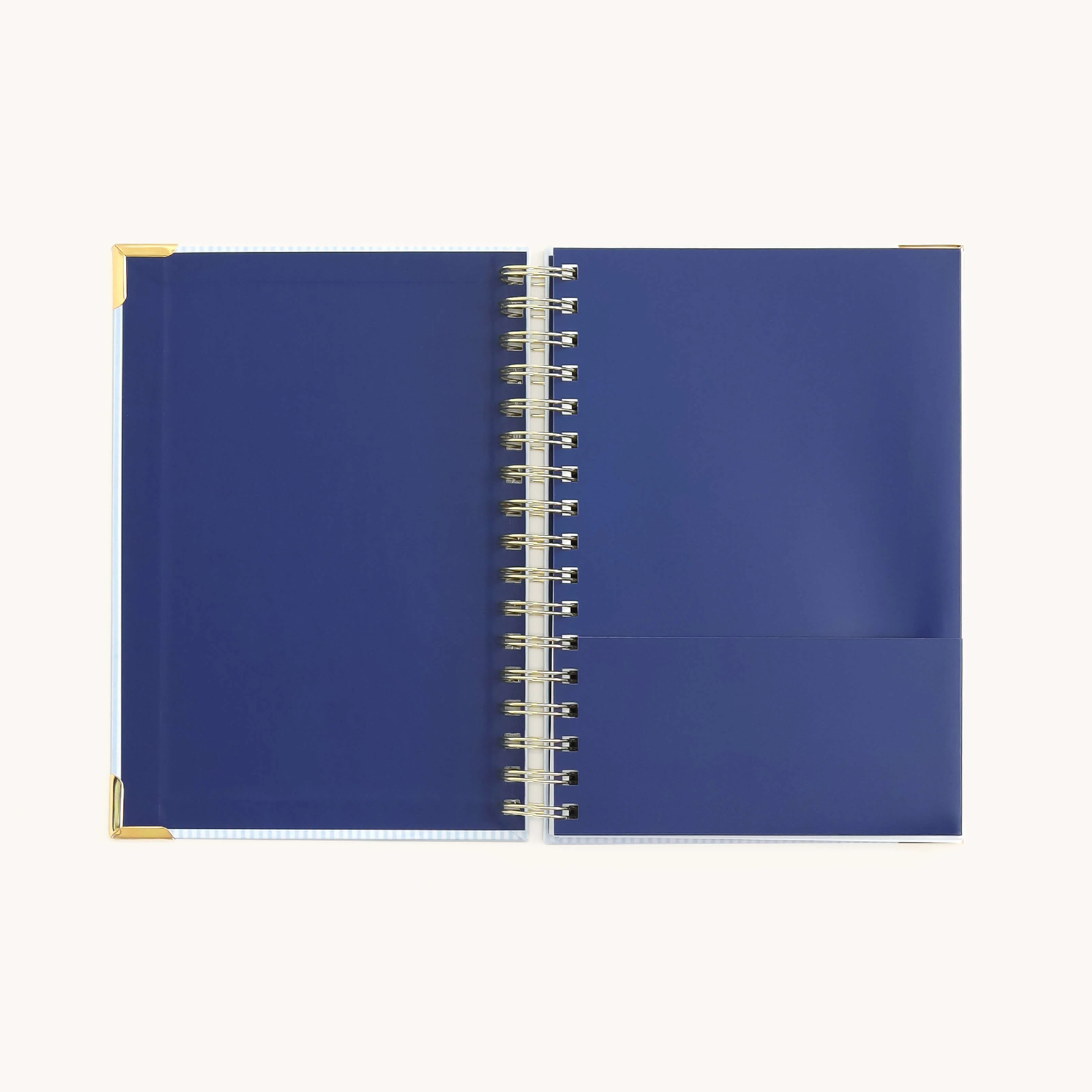 Undated Spiral Daily Simplified Planner - Carolina Stripe 3 Undated Spiral Daily Simplified Planner - Carolina Stripe