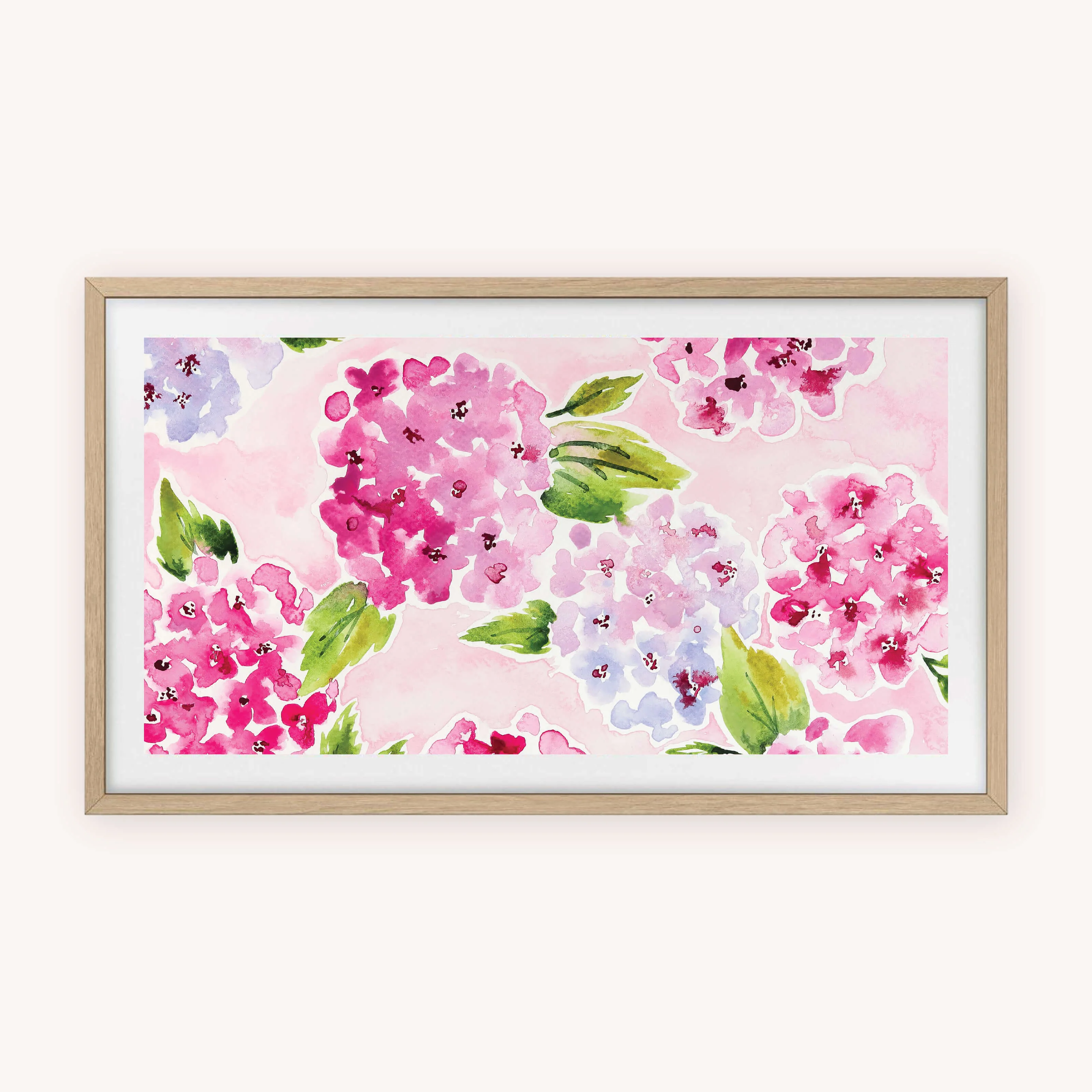 Frame TV Art - Blush Hydrangea