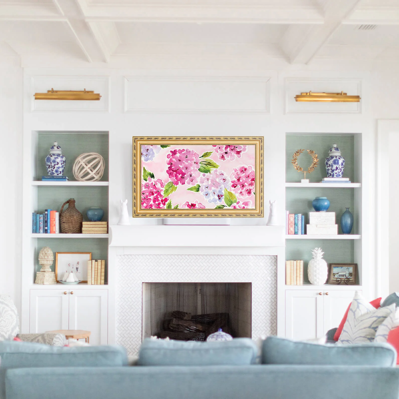 Frame TV Art - Blush Hydrangea