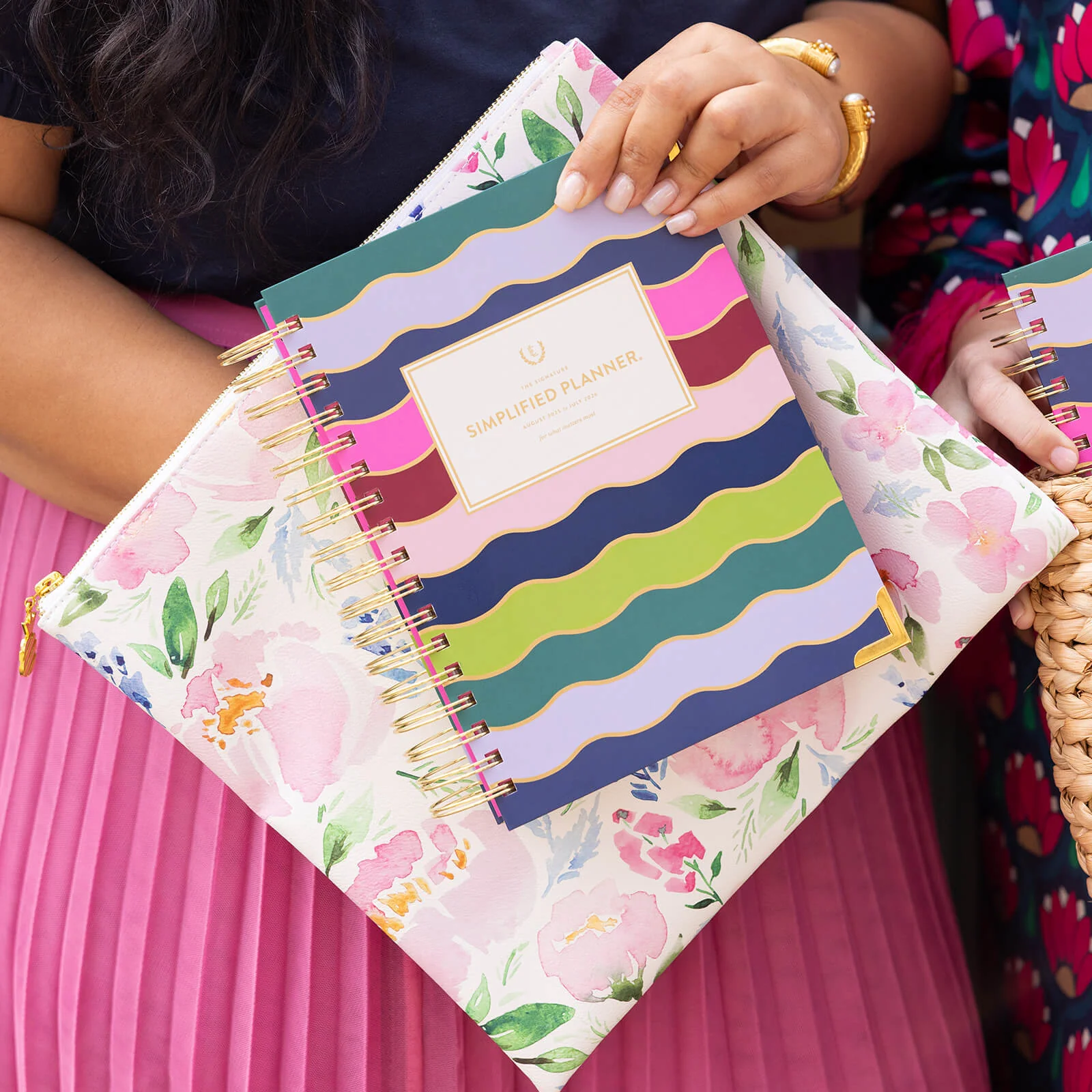 2026 Spiral Daily Simplified Planner - Rainbow Row