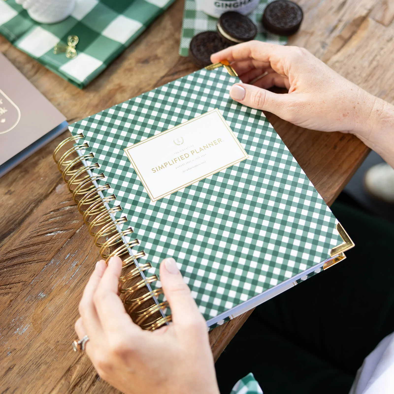 2026 Spiral Weekly Simplified Planner - Camp Gingham
